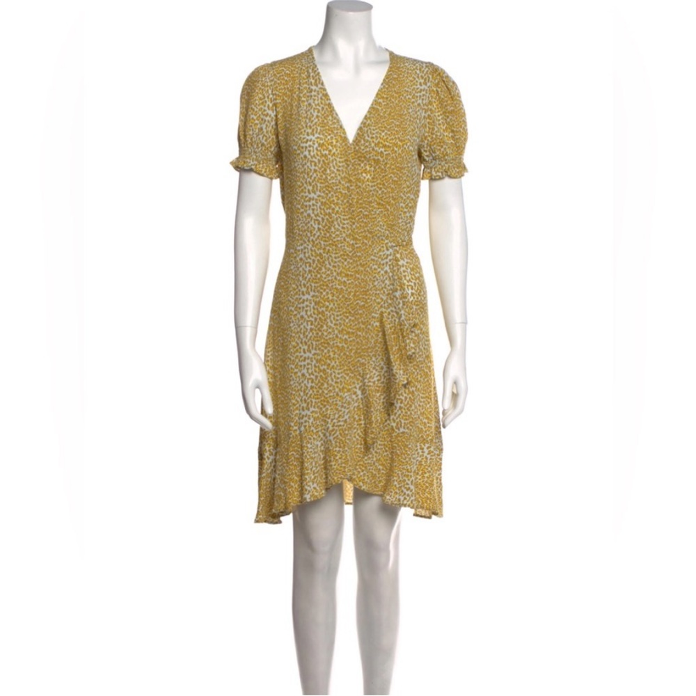Emilia ruffled DVF leopard dress